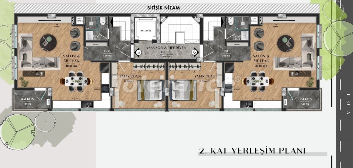 Квартира от застройщика в Лара, Анталия: купить недвижимость в Турции - 51036