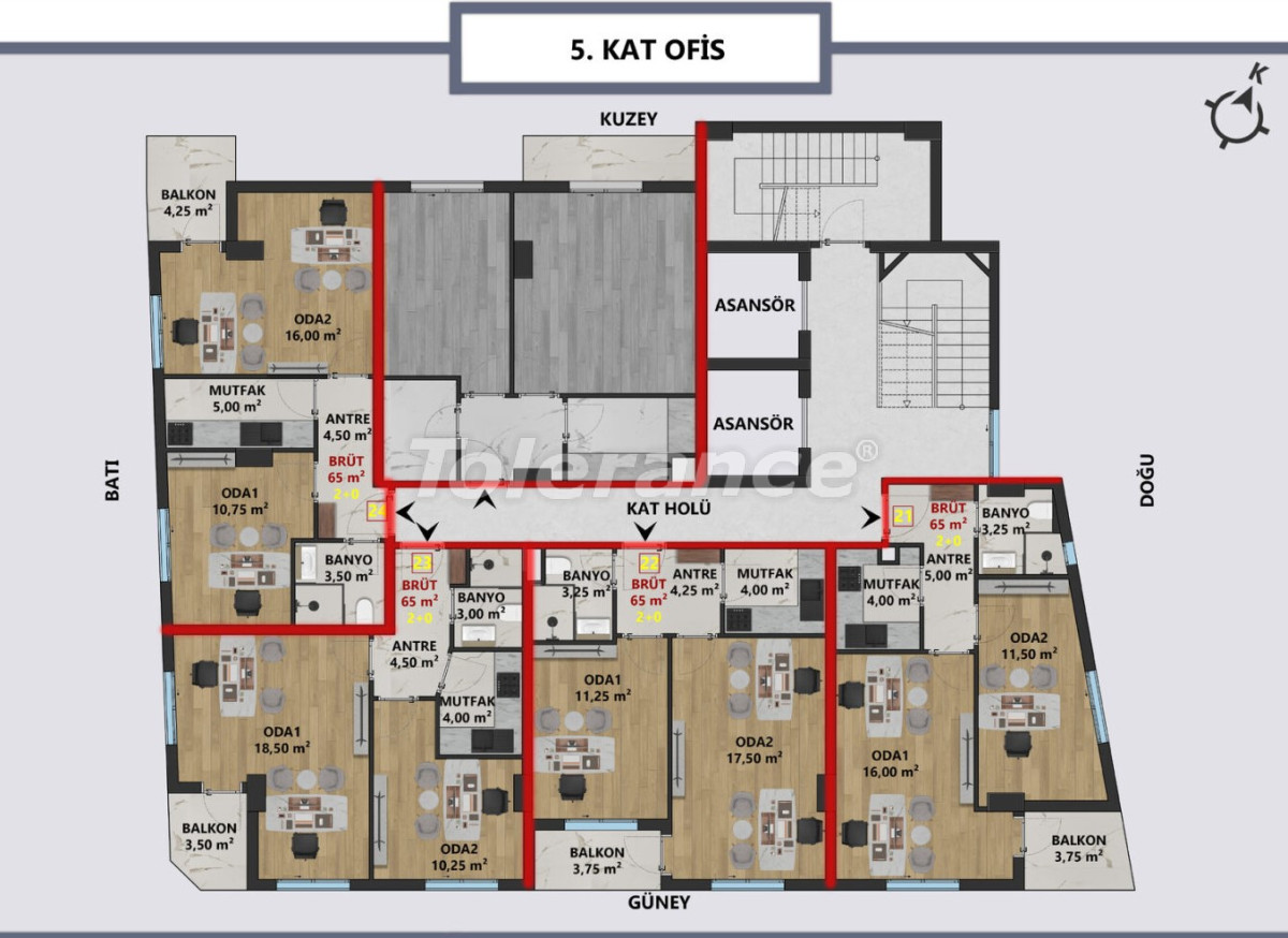 Квартира от застройщика в Муратпаша, Анталия в рассрочку: купить недвижимость в Турции - 104622