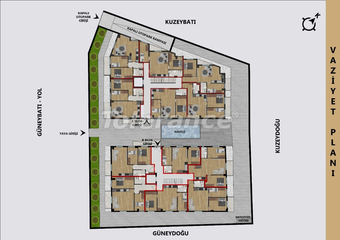 Квартира от застройщика в Муратпаша, Анталия с бассейном в рассрочку: купить недвижимость в Турции - 132183