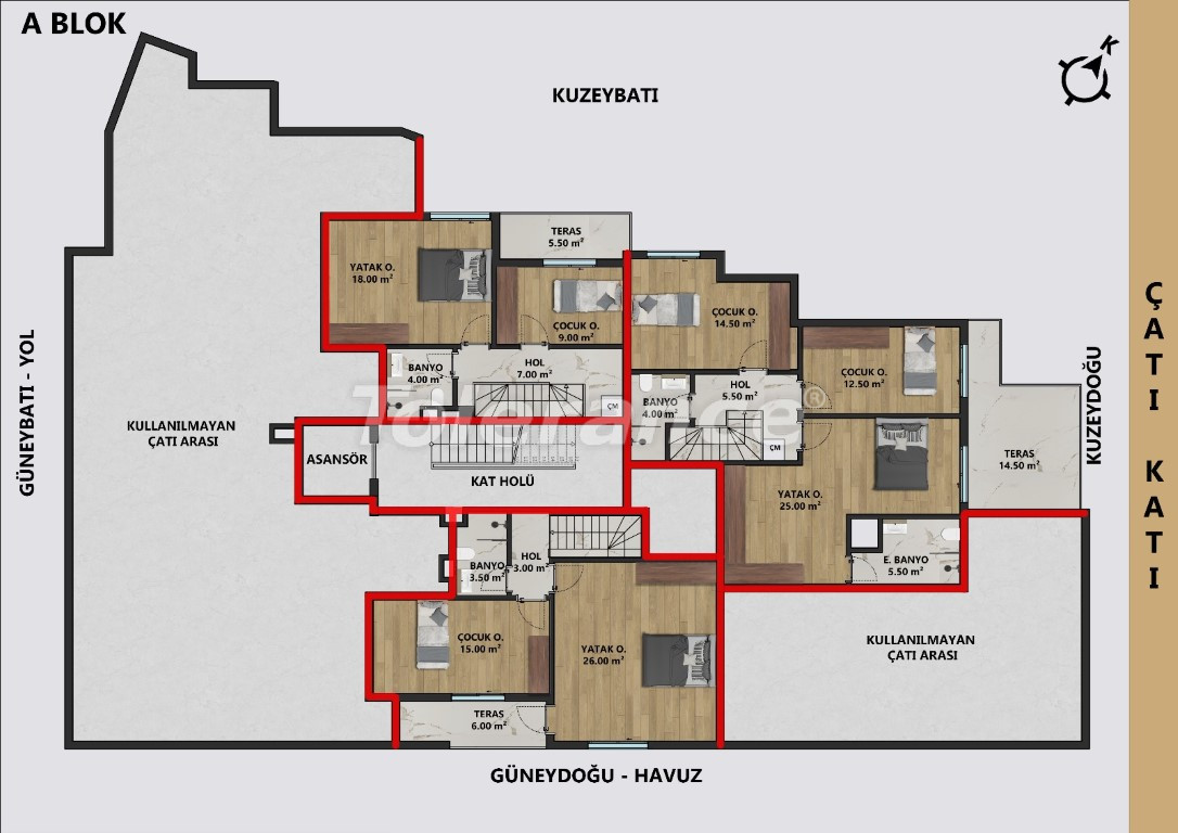 Квартира от застройщика в Муратпаша, Анталия с бассейном в рассрочку: купить недвижимость в Турции - 132187