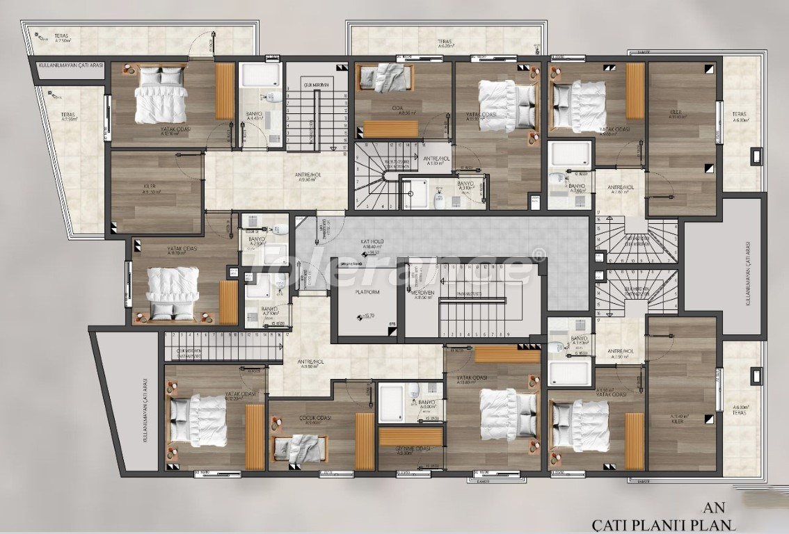 Квартира от застройщика в Муратпаша, Анталия в рассрочку: купить недвижимость в Турции - 132249