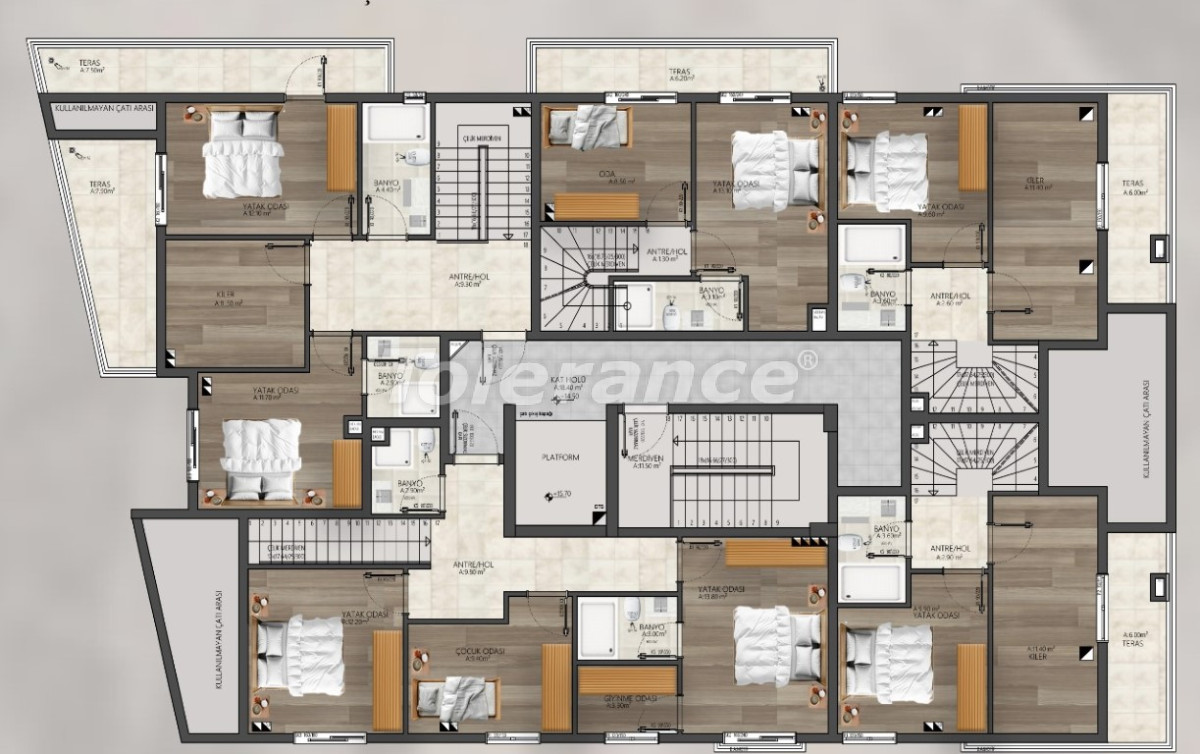 Квартира от застройщика в Муратпаша, Анталия в рассрочку: купить недвижимость в Турции - 132253