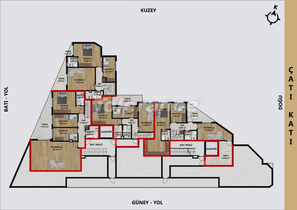 Квартира от застройщика в Муратпаша, Анталия в рассрочку: купить недвижимость в Турции - 134329