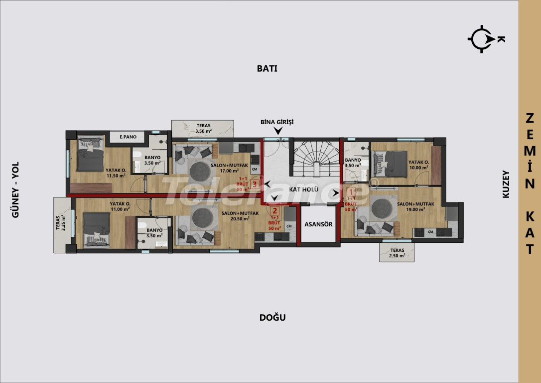 Квартира от застройщика в Муратпаша, Анталия в рассрочку: купить недвижимость в Турции - 138004