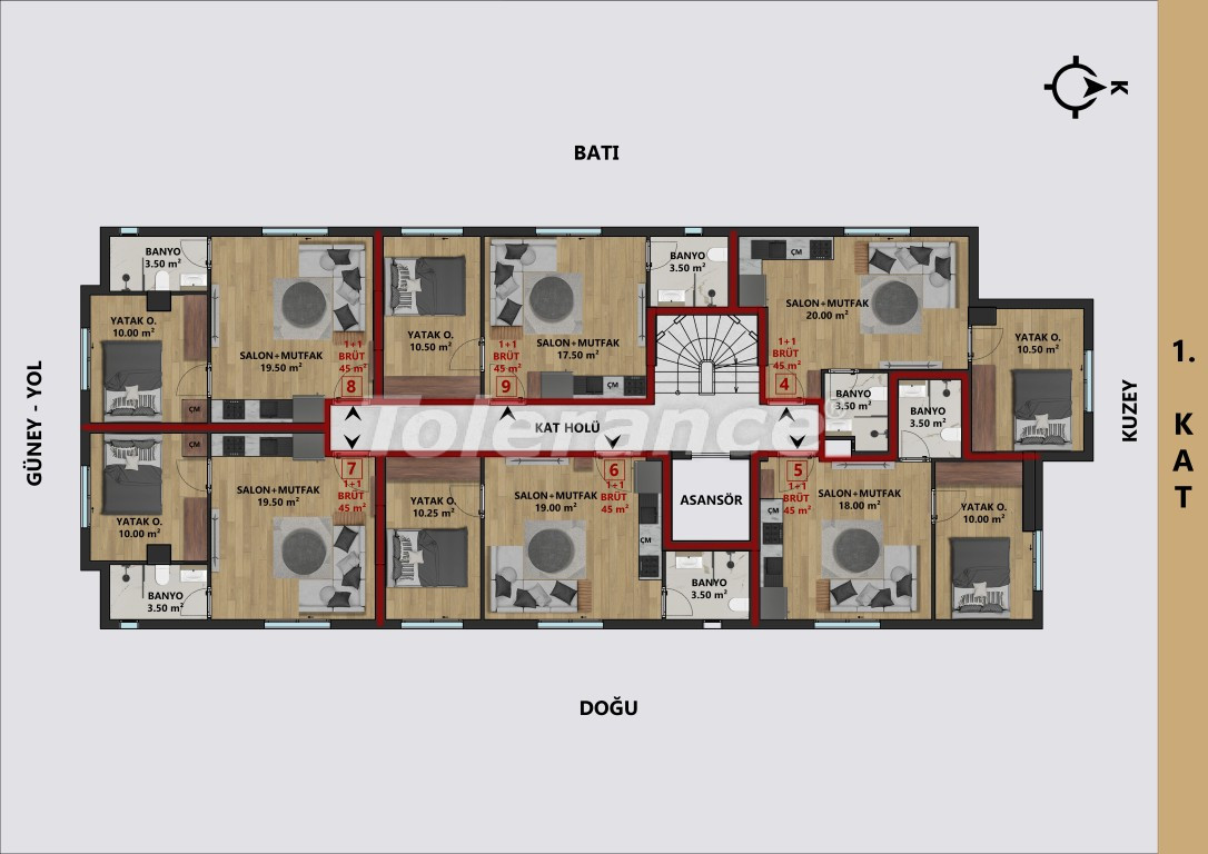 Квартира от застройщика в Муратпаша, Анталия в рассрочку: купить недвижимость в Турции - 138006