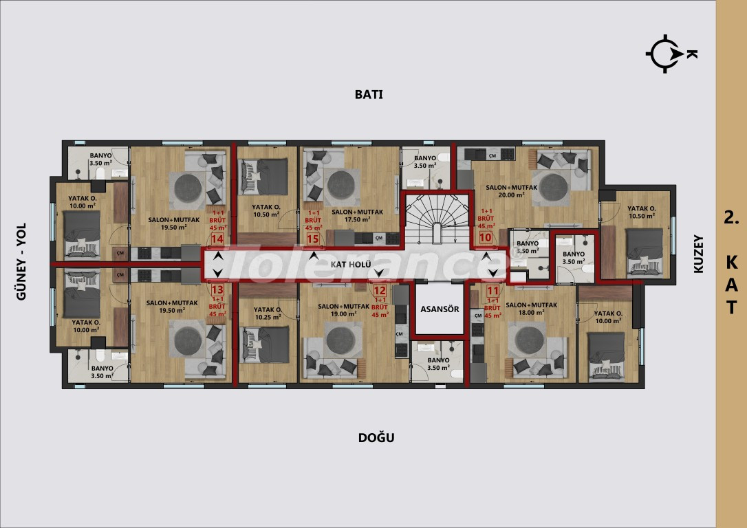 Квартира от застройщика в Муратпаша, Анталия в рассрочку: купить недвижимость в Турции - 138007