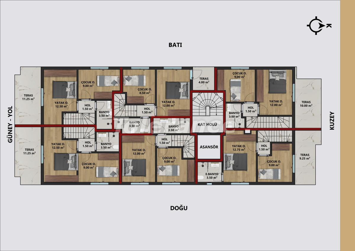 Квартира от застройщика в Муратпаша, Анталия в рассрочку: купить недвижимость в Турции - 138009