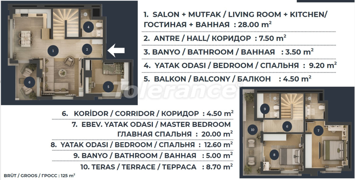 Квартира от застройщика в Муратпаша, Анталия с бассейном в рассрочку: купить недвижимость в Турции - 139122