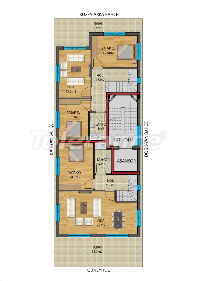 Квартира от застройщика в Муратпаша, Анталия: купить недвижимость в Турции - 27337