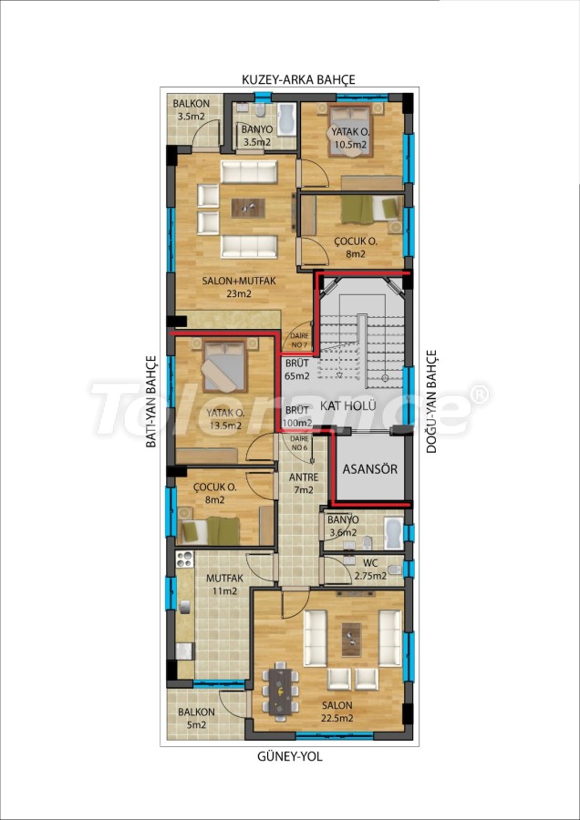 Квартира от застройщика в Муратпаша, Анталия: купить недвижимость в Турции - 27338