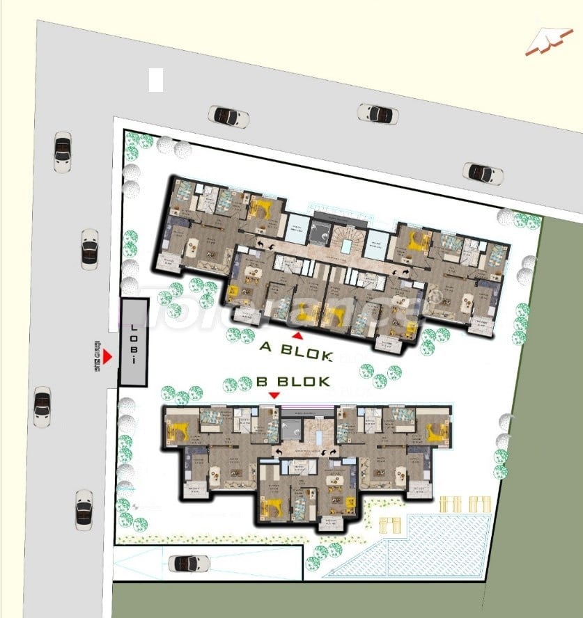 Квартира от застройщика в Муратпаша, Анталия с бассейном: купить недвижимость в Турции - 31485