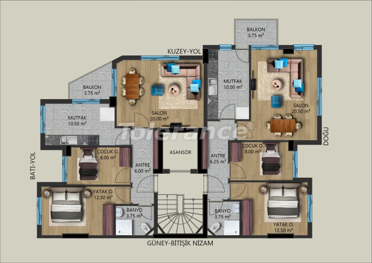 Квартира от застройщика в Муратпаша, Анталия: купить недвижимость в Турции - 40026