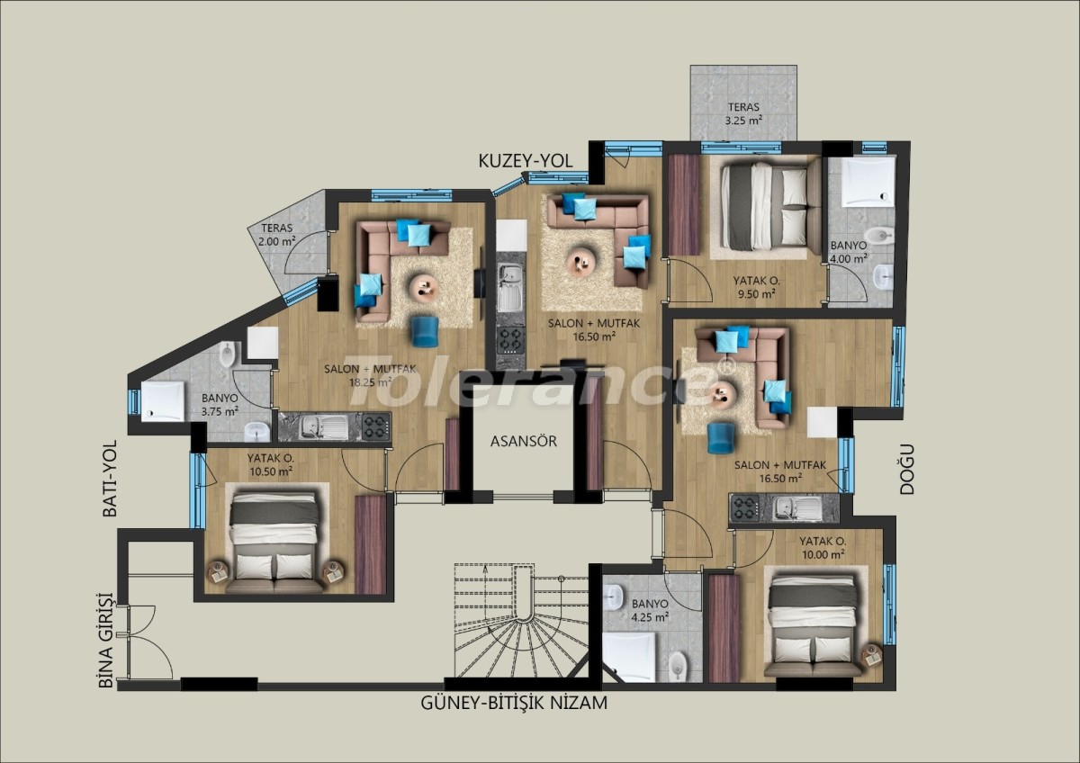 Квартира от застройщика в Муратпаша, Анталия: купить недвижимость в Турции - 40027