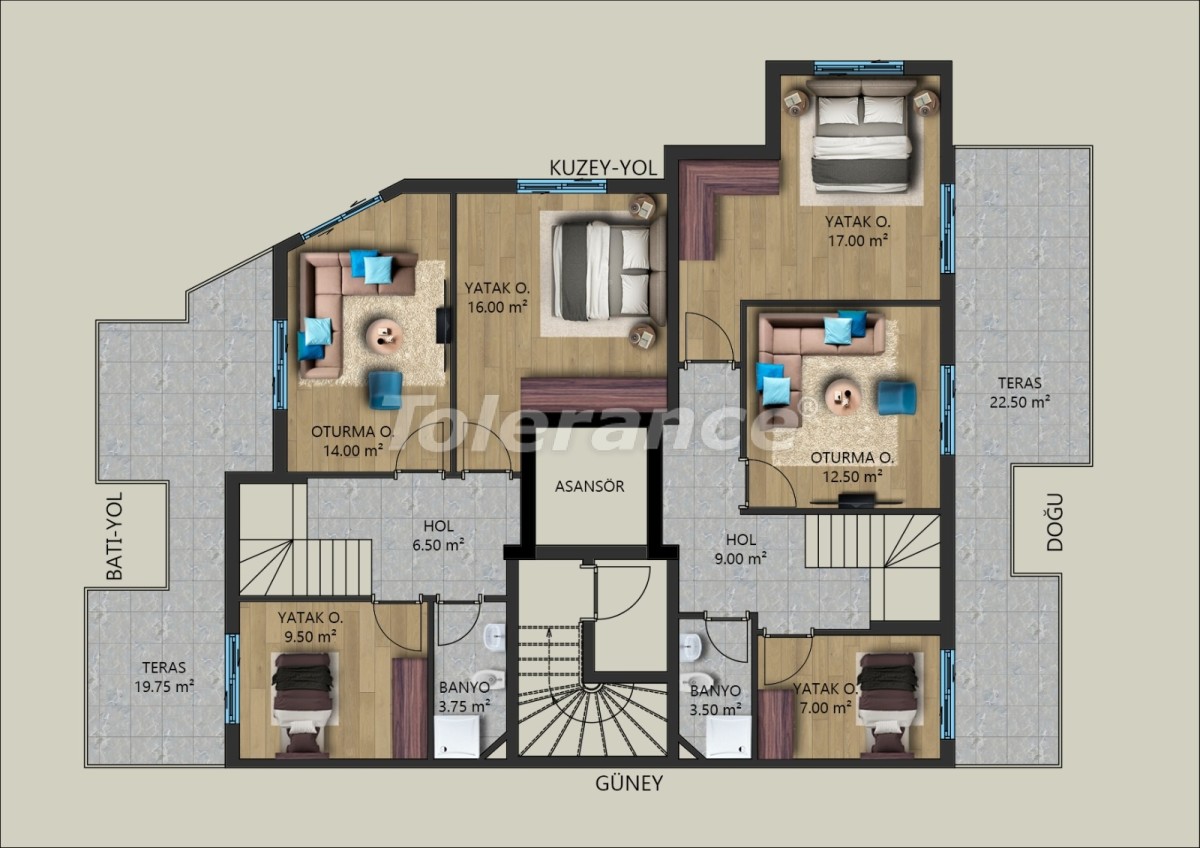 Квартира от застройщика в Муратпаша, Анталия: купить недвижимость в Турции - 40028