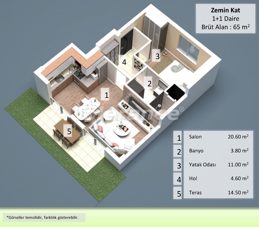 Квартира от застройщика в Муратпаша, Анталия: купить недвижимость в Турции - 51781