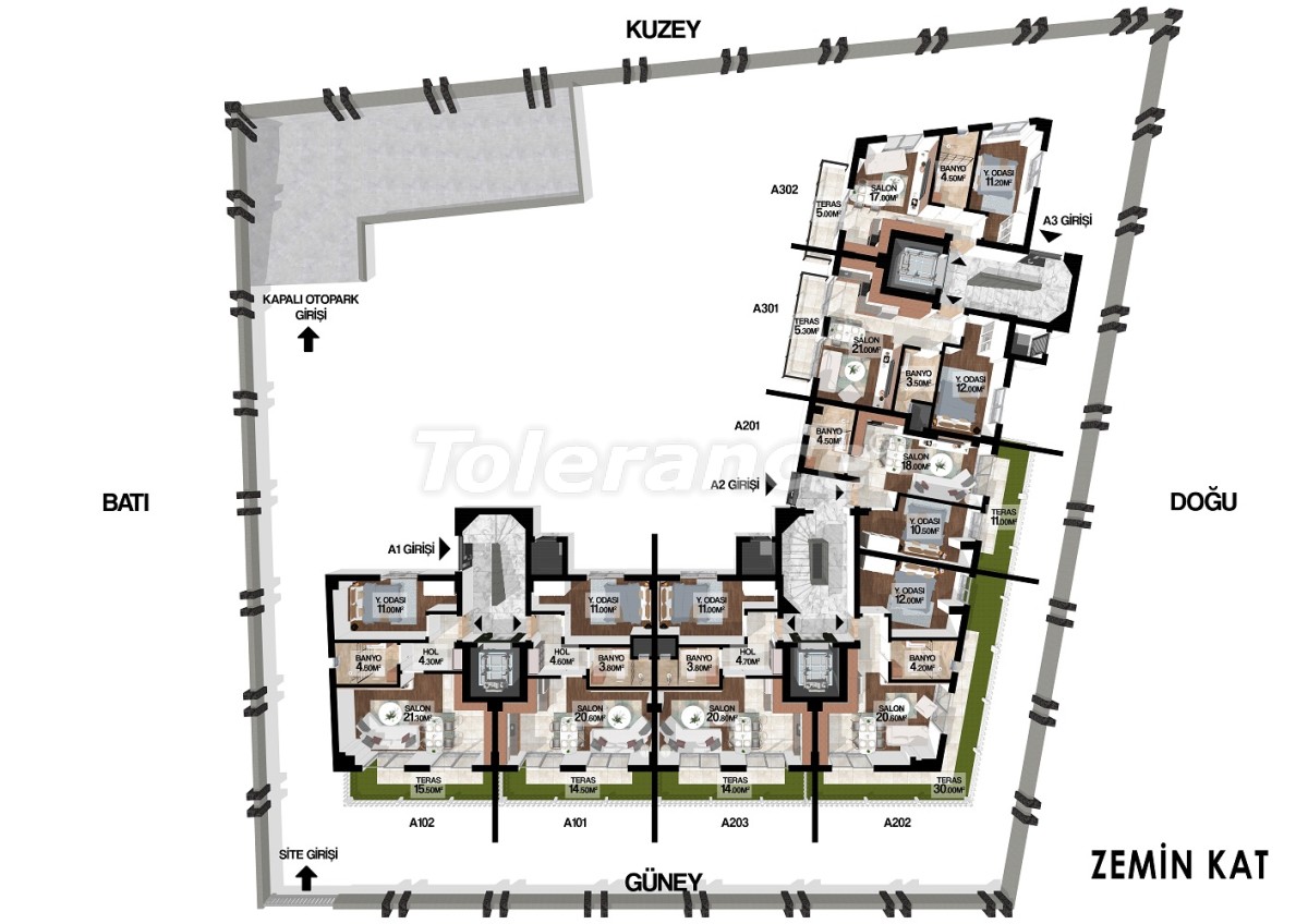 Квартира от застройщика в Муратпаша, Анталия: купить недвижимость в Турции - 51785