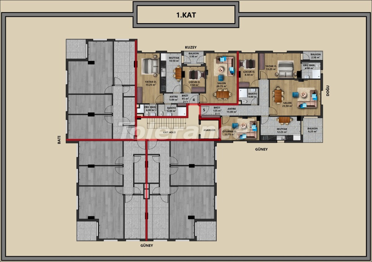 Квартира от застройщика в Муратпаша, Анталия: купить недвижимость в Турции - 54890