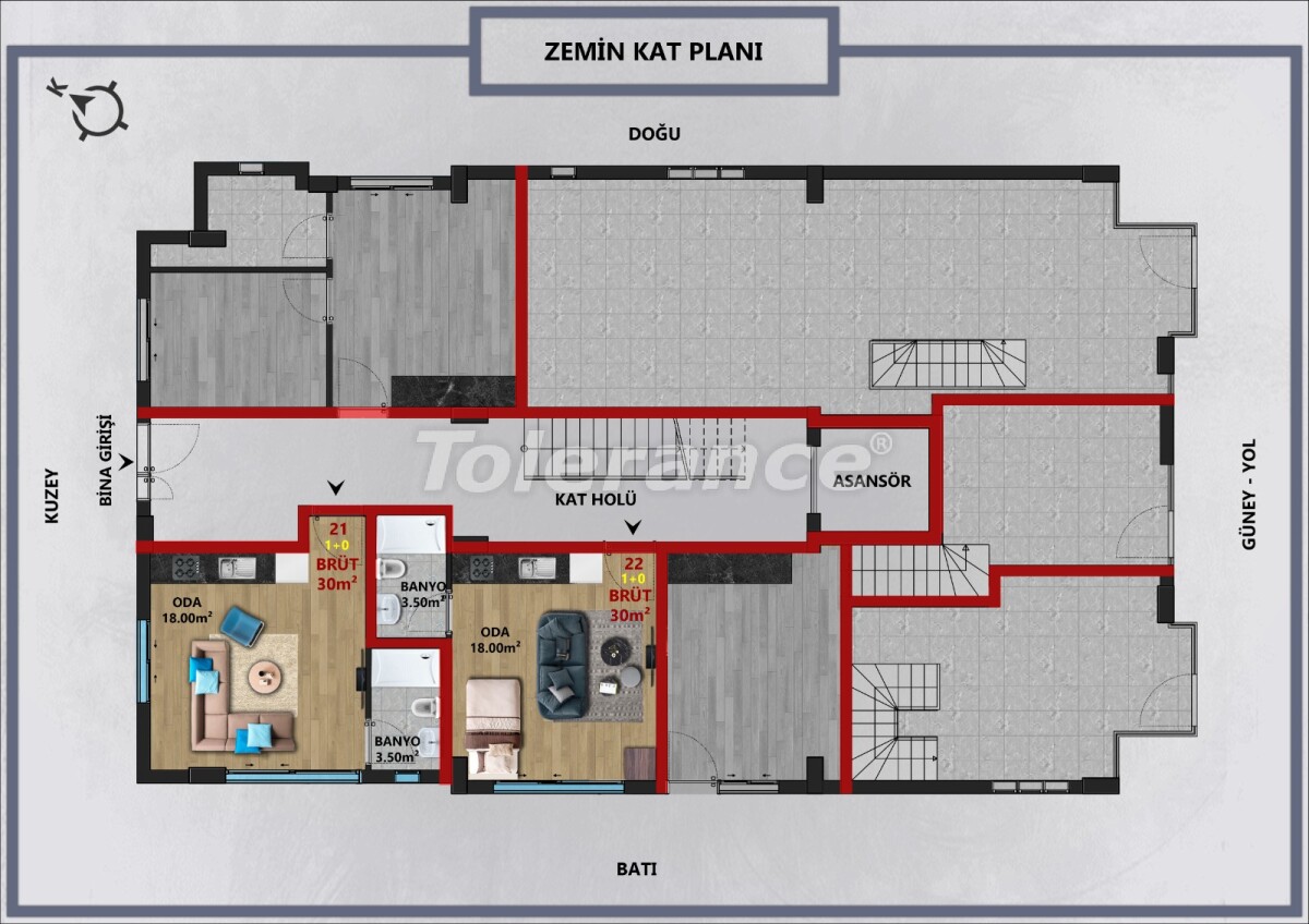 Квартира от застройщика в Муратпаша, Анталия: купить недвижимость в Турции - 60478