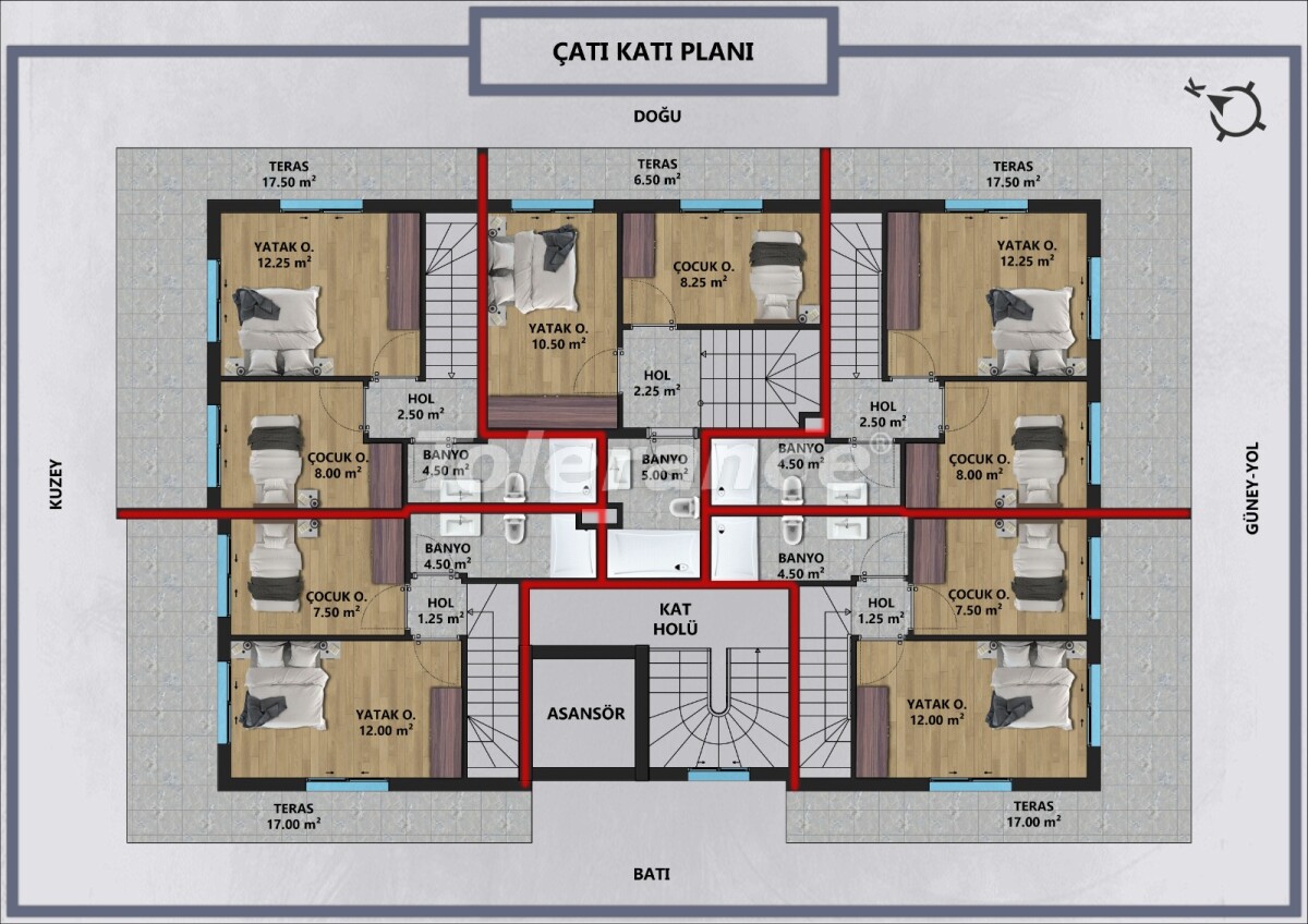Квартира от застройщика в Муратпаша, Анталия: купить недвижимость в Турции - 62291