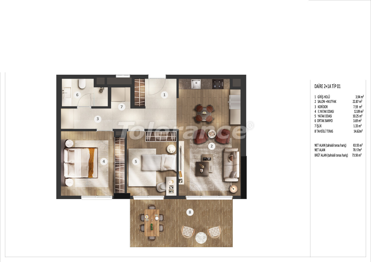 Квартира от застройщика в Пендик, Стамбул вид на море в рассрочку: купить недвижимость в Турции - 132534