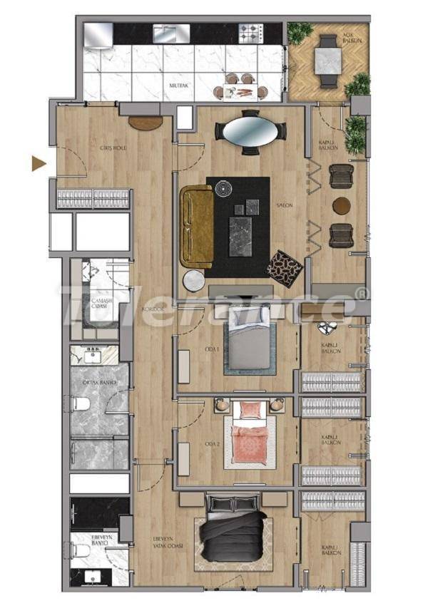 Квартира в Сарыер, Стамбул: купить недвижимость в Турции - 27433