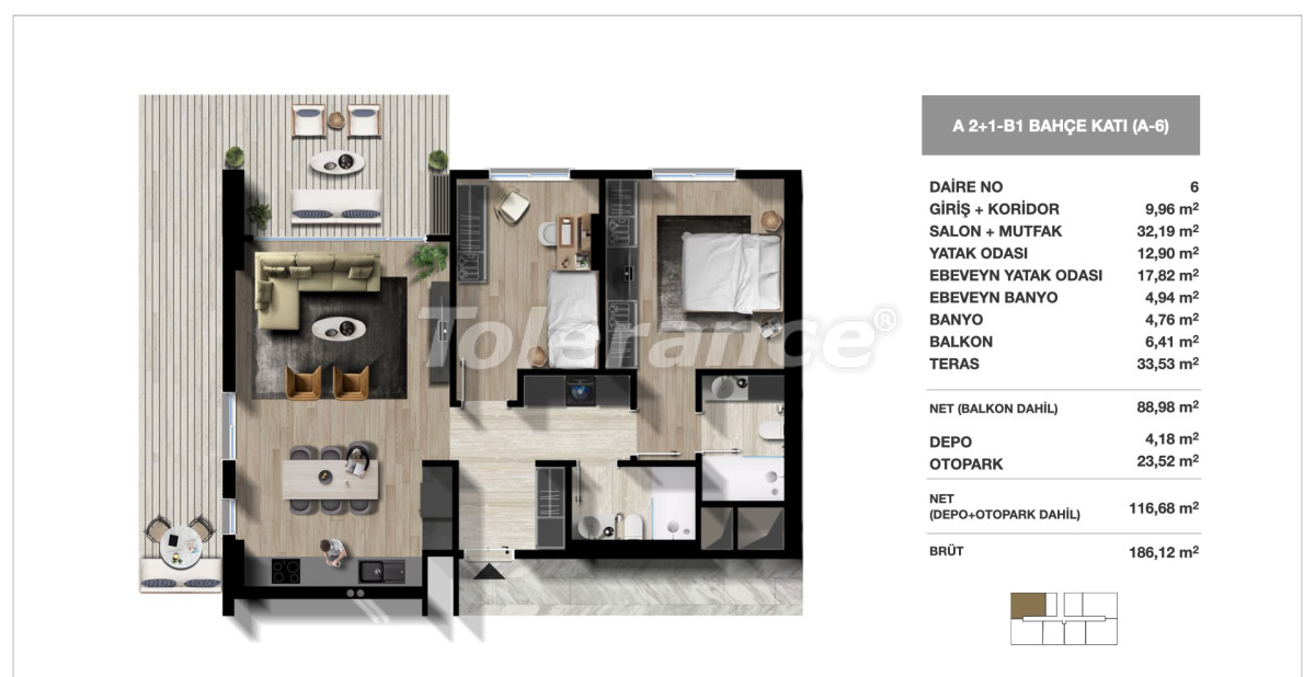 Квартира от застройщика в Топкапы, Стамбул с бассейном в рассрочку: купить недвижимость в Турции - 133308