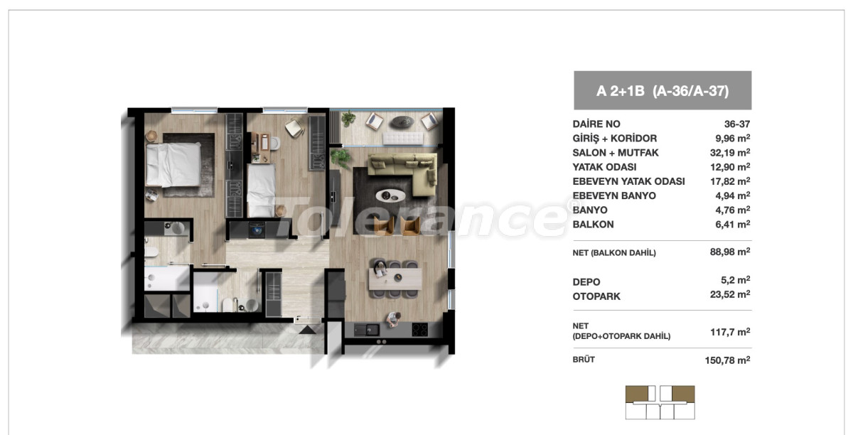 Квартира от застройщика в Топкапы, Стамбул с бассейном в рассрочку: купить недвижимость в Турции - 133309