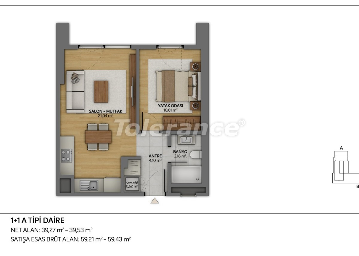 Квартира от застройщика в Топкапы, Стамбул с бассейном: купить недвижимость в Турции - 35877