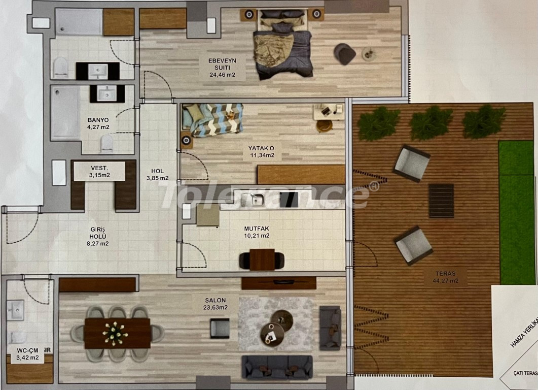 Квартира от застройщика в Умрание, Стамбул с бассейном в рассрочку: купить недвижимость в Турции - 131181