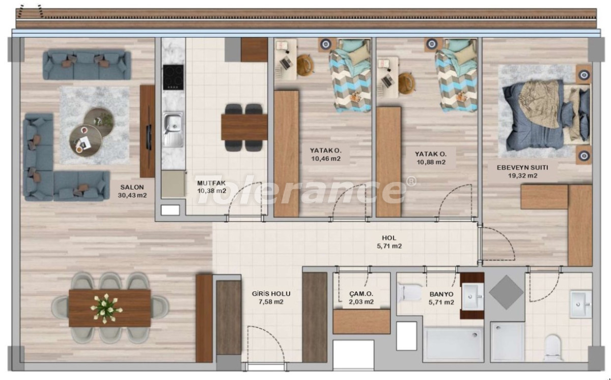 Квартира от застройщика в Умрание, Стамбул с бассейном в рассрочку: купить недвижимость в Турции - 131183
