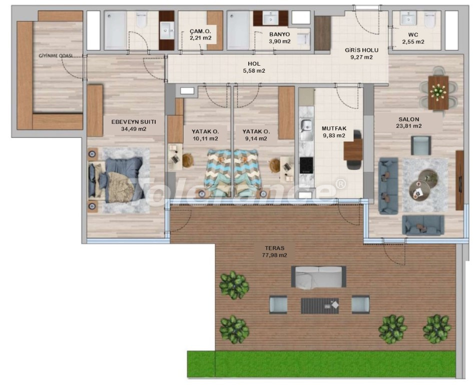 Квартира от застройщика в Умрание, Стамбул с бассейном в рассрочку: купить недвижимость в Турции - 131184