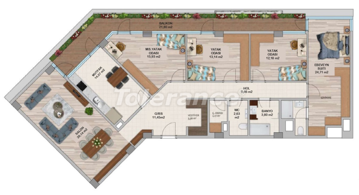 Квартира от застройщика в Умрание, Стамбул с бассейном в рассрочку: купить недвижимость в Турции - 131186