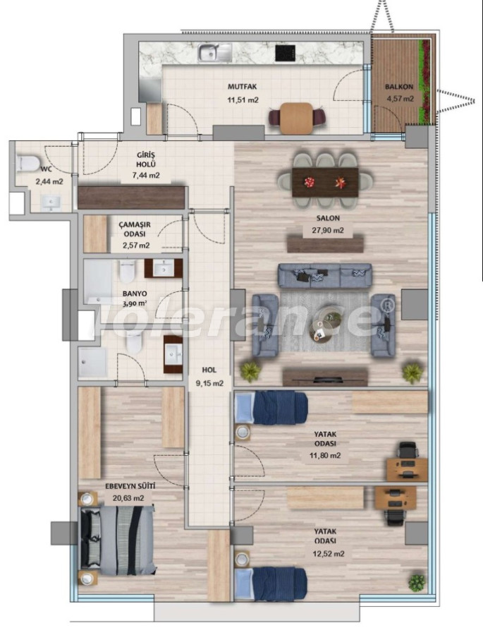 Квартира от застройщика в Умрание, Стамбул с бассейном в рассрочку: купить недвижимость в Турции - 131187