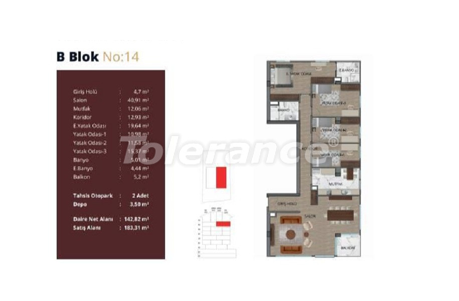 Квартира от застройщика в Ускюдар, Стамбул: купить недвижимость в Турции - 69160