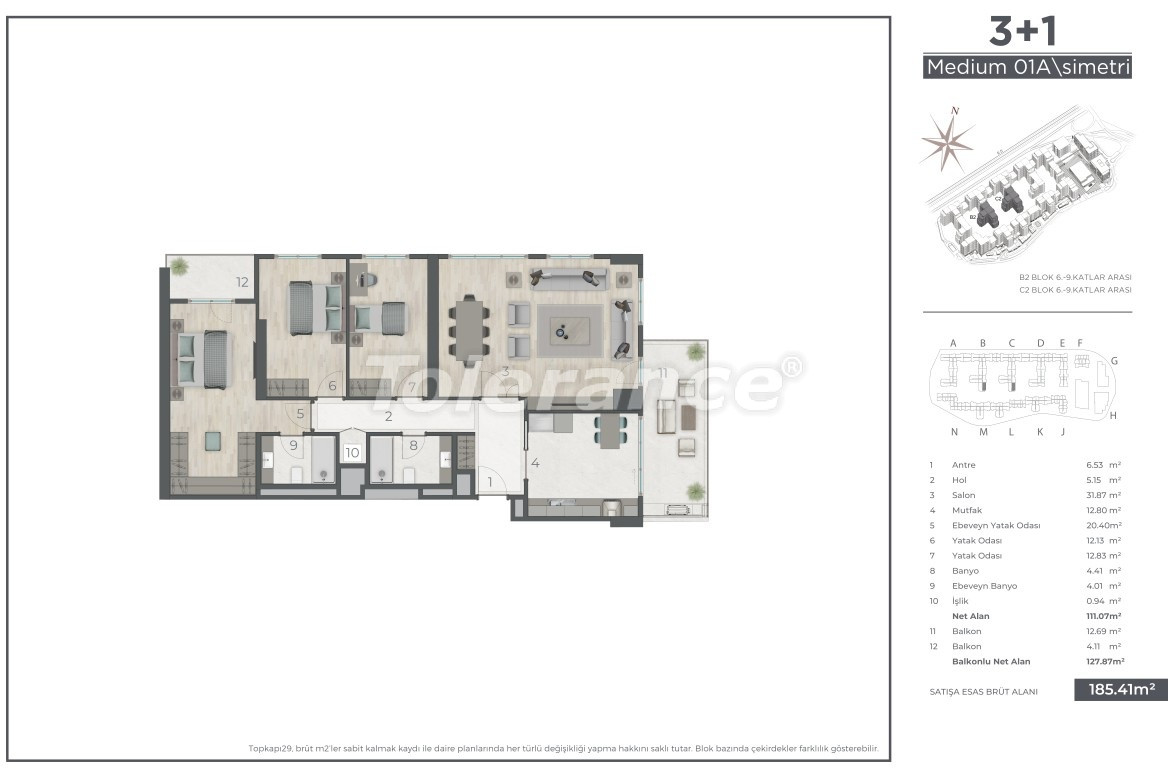 Квартира от застройщика в Зейтинбурну, Стамбул с бассейном в рассрочку: купить недвижимость в Турции - 132278