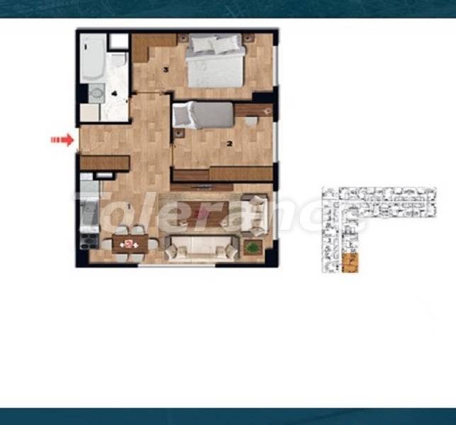 Квартира в Зейтинбурну, Стамбул с бассейном: купить недвижимость в Турции - 26724