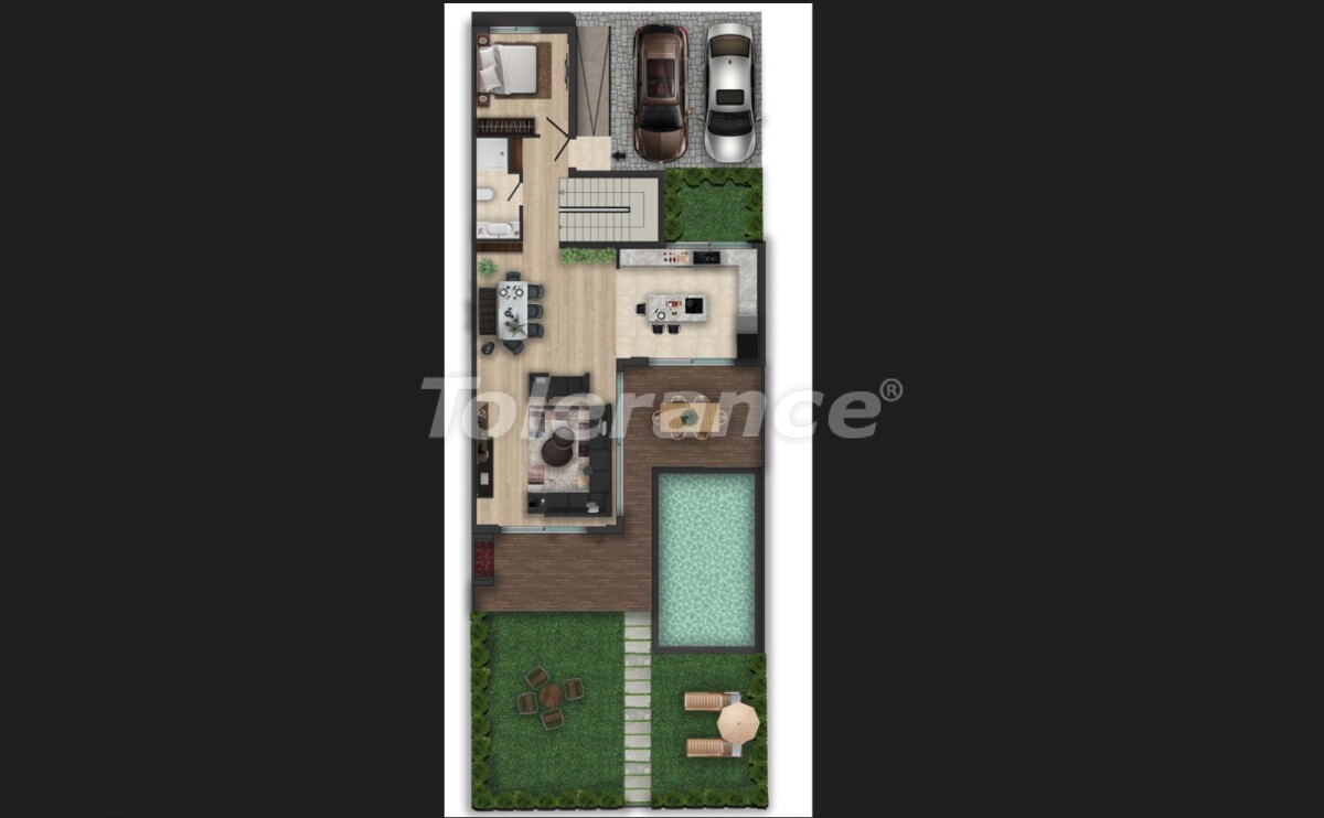 Вилла или дом от застройщика в Дошемеалты, Анталия с бассейном: купить недвижимость в Турции - 58662