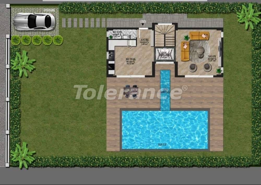 Вилла или дом в Фетхие с бассейном: купить недвижимость в Турции - 32882