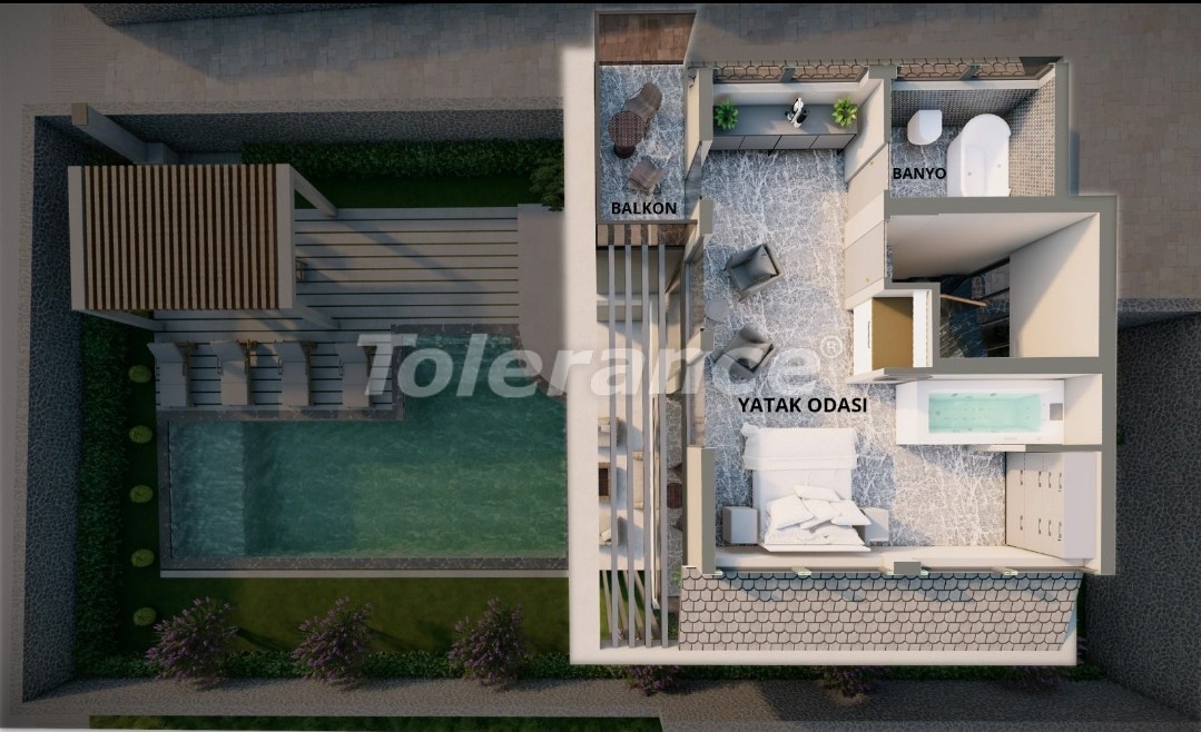 Вилла или дом от застройщика в Фетхие с бассейном: купить недвижимость в Турции - 46652
