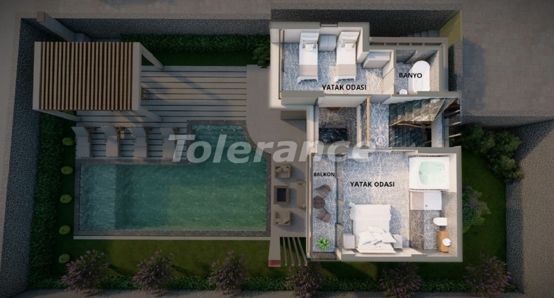 Вилла или дом от застройщика в Фетхие с бассейном: купить недвижимость в Турции - 46654