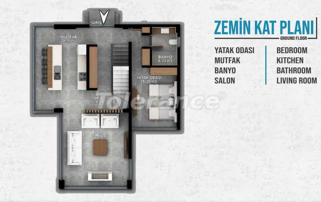 Вилла или дом от застройщика в Калкане вид на море с бассейном в рассрочку: купить недвижимость в Турции - 78532