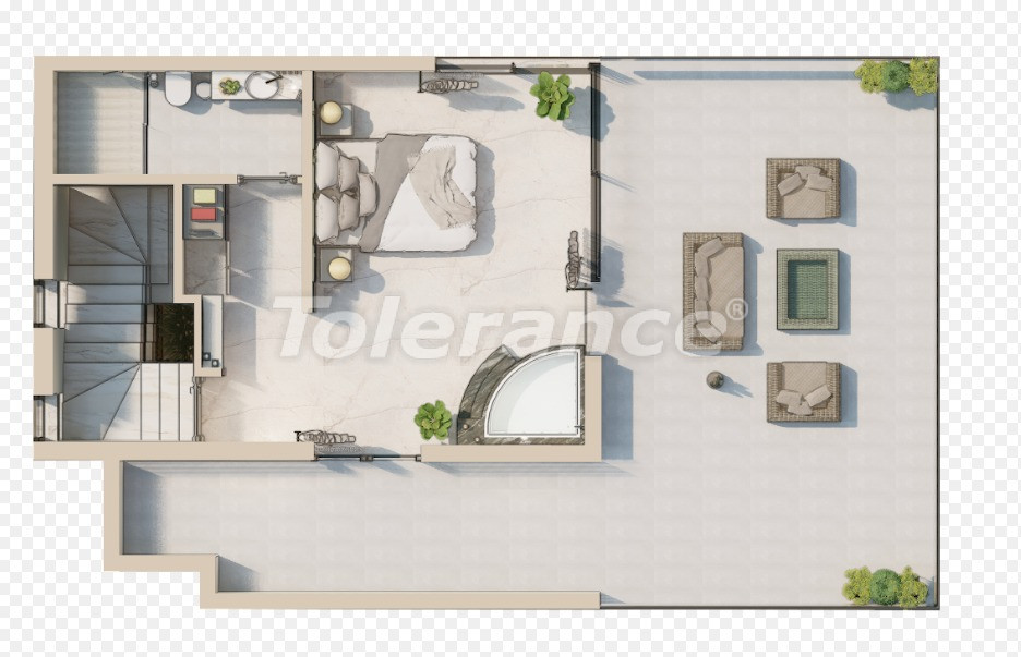 Вилла или дом от застройщика в Калкане вид на море с бассейном в рассрочку: купить недвижимость в Турции - 80245