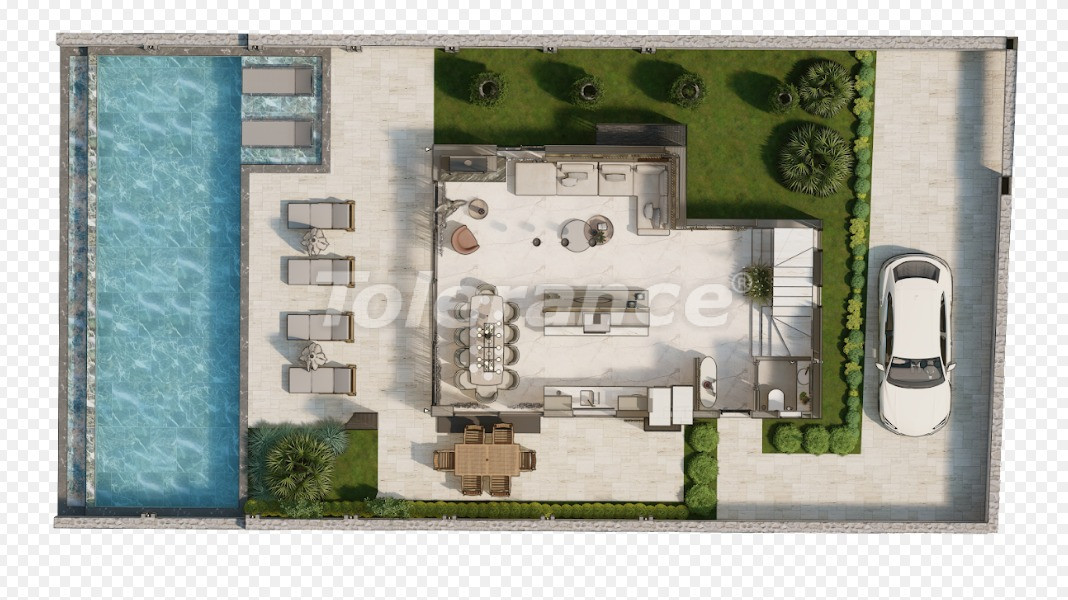 Вилла или дом от застройщика в Калкане вид на море с бассейном в рассрочку: купить недвижимость в Турции - 80246