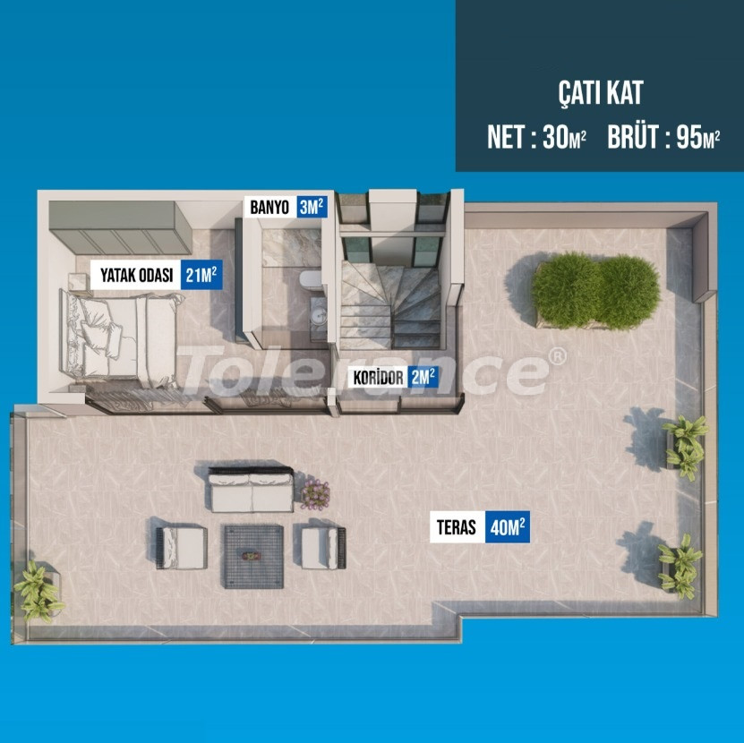 Вилла или дом от застройщика в Калкане вид на море с бассейном в рассрочку: купить недвижимость в Турции - 98845