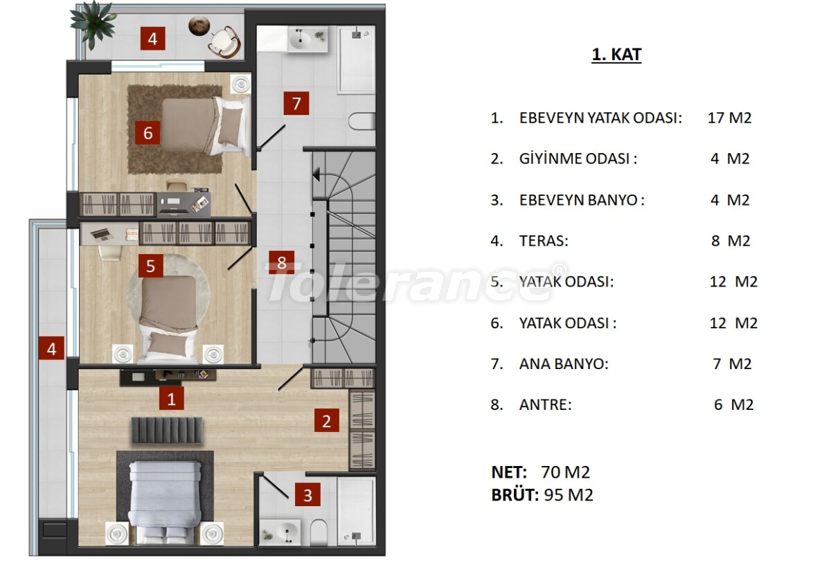 Вилла или дом от застройщика в Коньяалты, Анталия с бассейном: купить недвижимость в Турции - 59451
