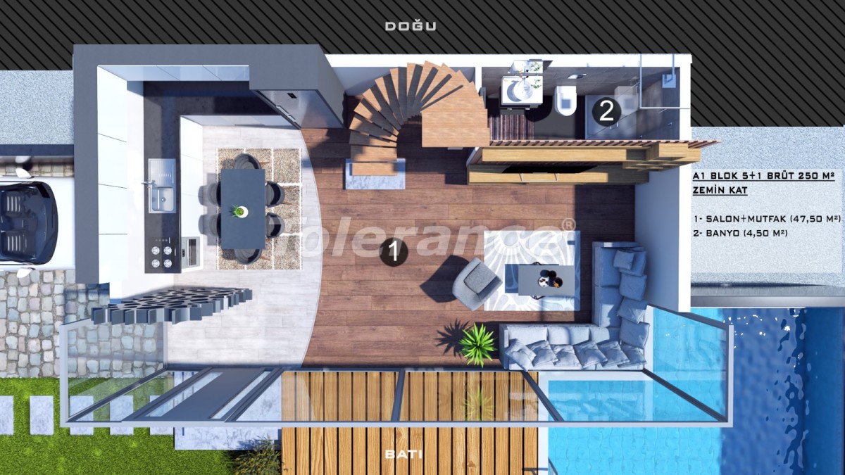Вилла или дом от застройщика в Кунду, Анталия с бассейном: купить недвижимость в Турции - 39052