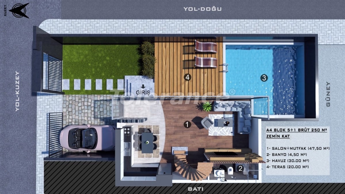 Вилла или дом от застройщика в Кунду, Анталия с бассейном: купить недвижимость в Турции - 39066