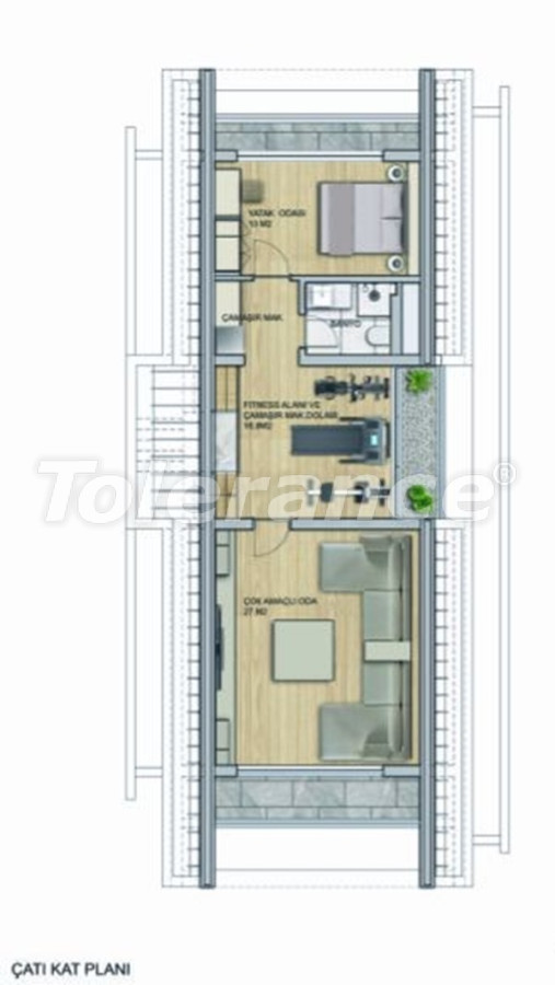 Вилла или дом от застройщика в Лара, Анталия с бассейном: купить недвижимость в Турции - 134900