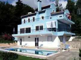 Вилла или дом в Бейджик, Кемер вид на море с бассейном: купить недвижимость в Турции - 4464