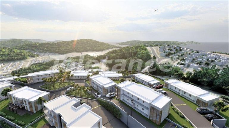 Вилла или дом от застройщика в Бодруме вид на море с бассейном: купить недвижимость в Турции - 68517